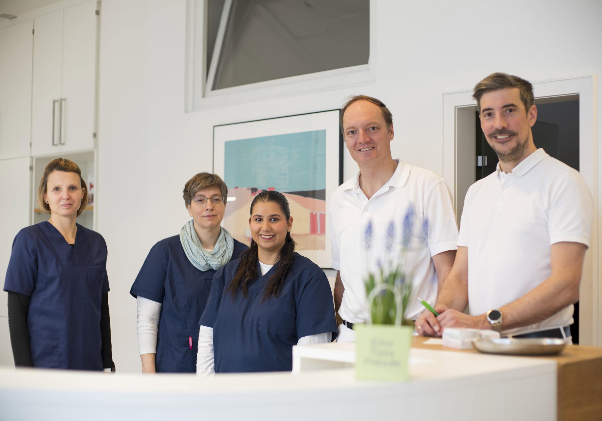 Ärzte und Pflegepersonal in der hausärztlichen Gemeinschaftspraxis Erwitte